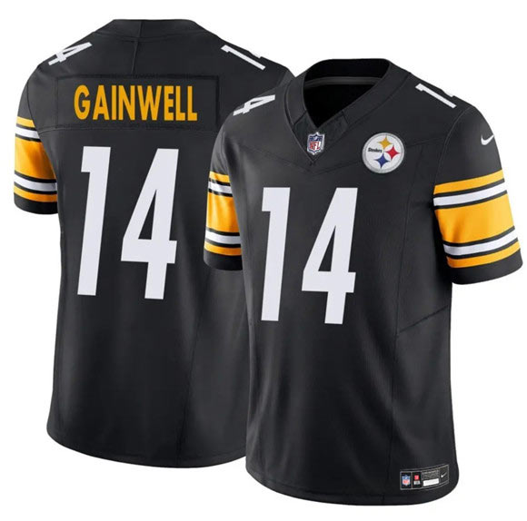 Men's Pittsburgh Steelers 14 Kenneth Gainwell Black 2025 F.U.S.E. Vapor Untouchable Limited Football Stitched Jersey
