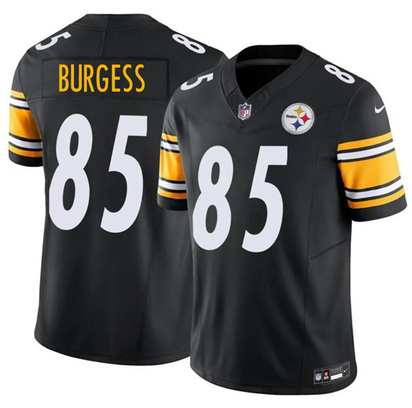 Men's Pittsburgh Steelers 85 Cole Burgess Black 2026 F.U.S.E. Vapor Limited Football Stitched Jersey
