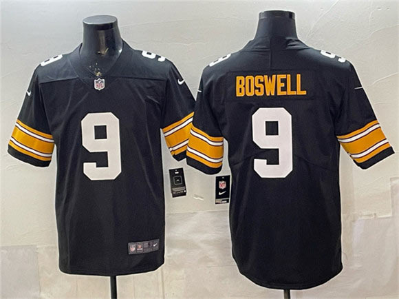Men's Pittsburgh Steelers 9 Chris Boswell Black Vapor Untouchable Stitched Jersey