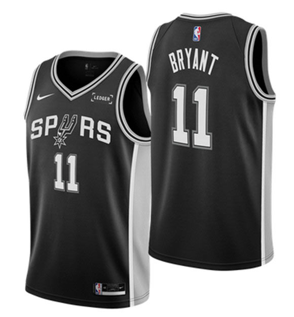 Men's San Antonio Spurs 11 Carter Bryant Black Icon Edition Stitched Basketball Jersey