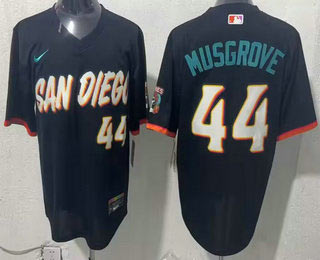 Men's San Diego Padres 44 Joe Musgrove Black 2026 City Connect Stadium Jersey