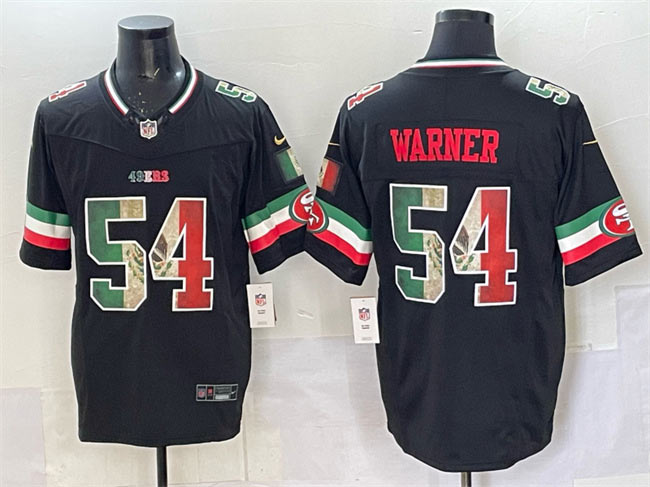 Men's San Francisco 49ers 54 Fred Warner Black 2025 F.U.S.E. Mexico Vapor Limited Stitched Football Jersey