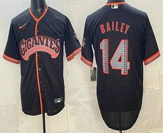 Men's San Francisco Giants 14 Patrick Bailey Black 2026 Alternate Stadium Stitched Jersey Men's San Francisco Giants 14 Patrick Bailey Black 2026 Alternate Stadium Stitched Jersey