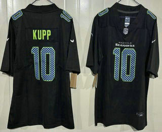 Men's Seattle Seahawks 10 Cooper Kupp Limited Navy Fashion Vapor Jersey