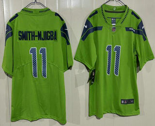 Men's Seattle Seahawks 11 Jaxon Smith Njigba Limited Green Vapor Jersey