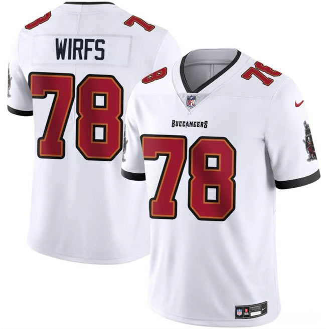 Men's Tampa Bay Buccaneers 78 Tristan Wirfs White 2025 Vapor Untouchable Limited Football Stitched Jersey