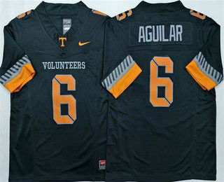 Men's Tennessee Volunteers 6 Joey Aguilar Limited Black 2025 College Football Jersey