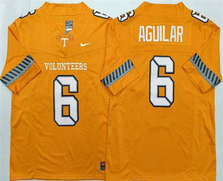 Men's Tennessee Volunteers 6 Joey Aguilar Limited Orange 2025 College Football Jersey