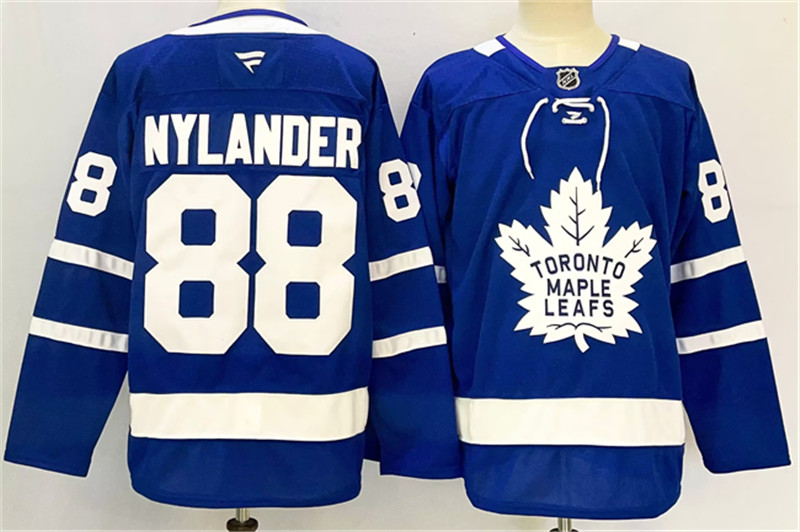 Men's Toronto Maple Leafs 88 William Nylander Blue 2024 25 Stitched Jersey