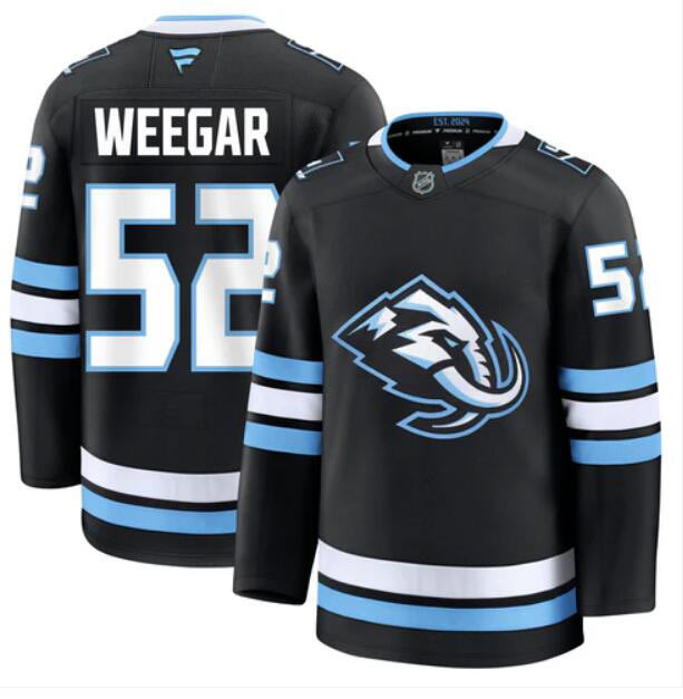 Men's Utah Mammoth 52 Mackenzie Weegar Fanatics Home Navy Blue Premium Jersey