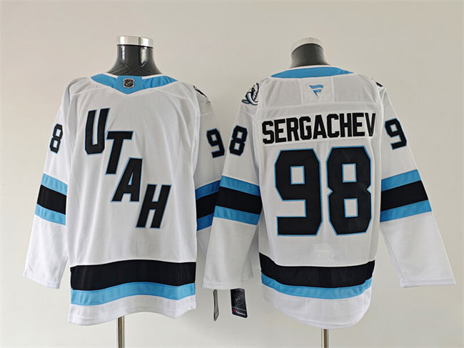 Men's Utah Mammoth 98 Mikhail Sergachev White 2025 Stitched Jersey