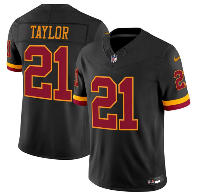 Men's Washington Commanders 21 Sean Taylor Black 2026 F.U.S.E. Hail Raiser Alternate Vapor Limited Stitched Football Jersey