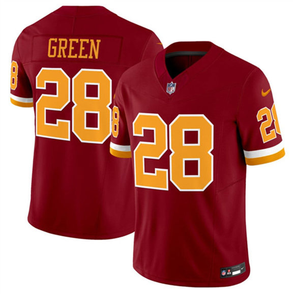 Men's Washington Commanders 28 Darrell Green Burgundy 2025 F.U.S.E. Throwback Limited Football Stitched Jersey