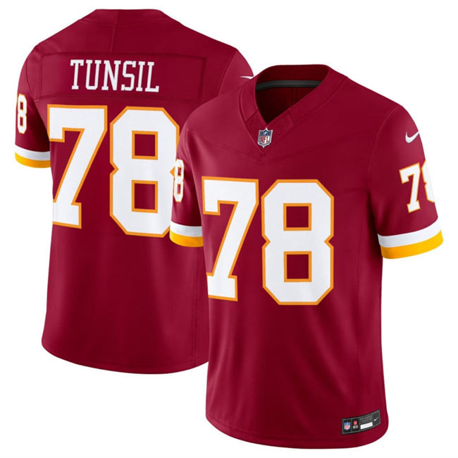 Men's Washington Commanders 78 Laremy Tunsil Burgundy 2026 F.U.S.E. Vapor Limited Stitched Football Jersey