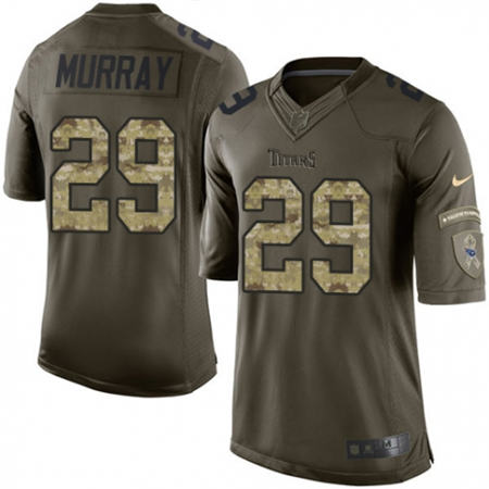 Men Tennessee Titans 29 DeMarco Murray Limited Green Salute to Service NFL Jersey
