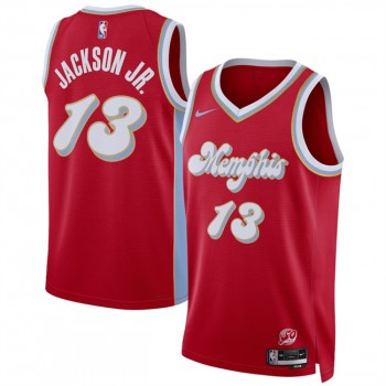NBA Grizzlies 13 Jaren Jackson Jr. Red 2024 25 City Nike Jersey