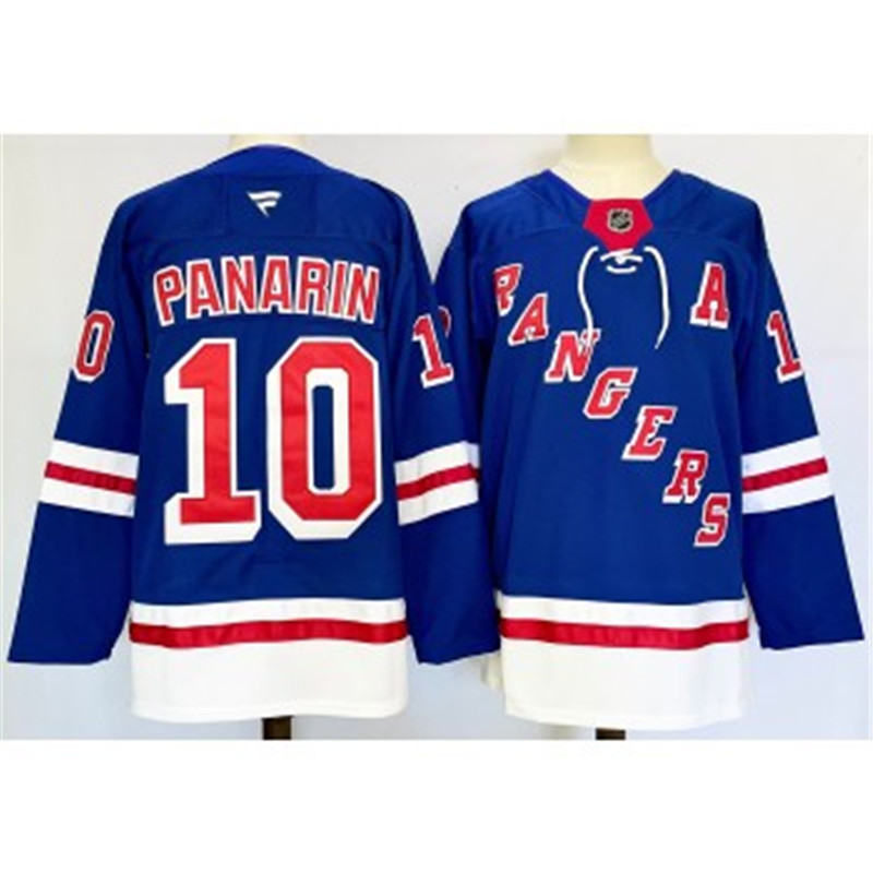 NHL Rangers 10 Artemi Panarin Blue 2024 New Fanatics Jersey
