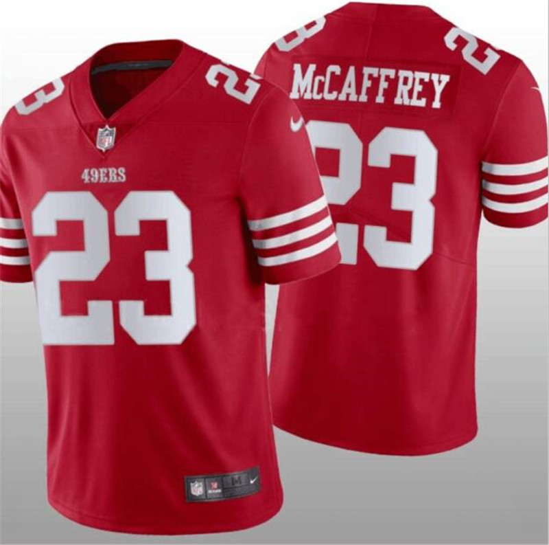 Nike 49ers 23 Christian McCaffrey Red Color Youth Rush Vapor Untouchable Limited Jersey