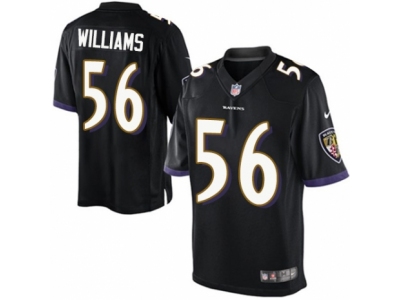 Baltimore Ravens 56 Tim Williams Limited Black Alternate NFL Jersey