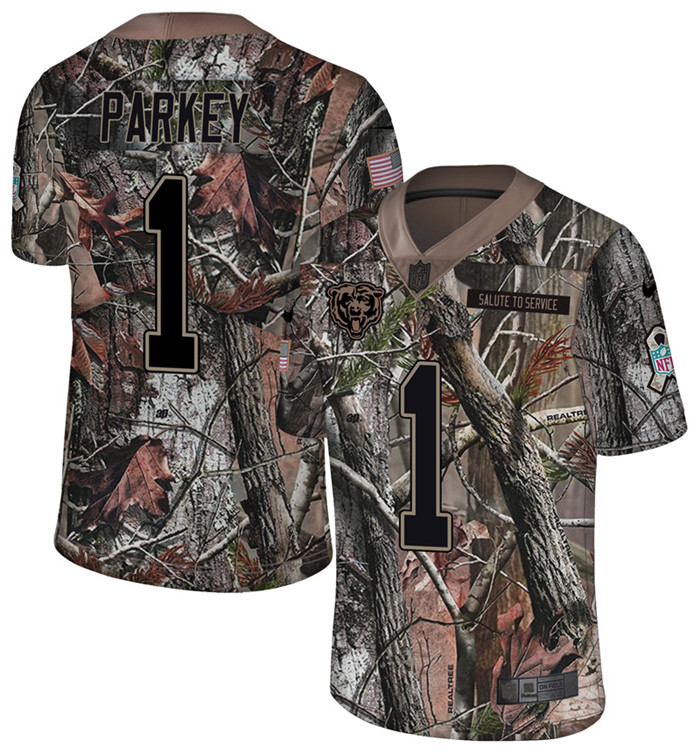 Bears 1 Cody Parkey Camo Rush Limited Jersey