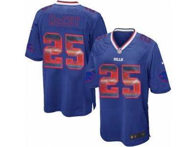 Buffalo Bills 25 LeSean McCoy Limited Royal Blue Strobe NFL Jersey
