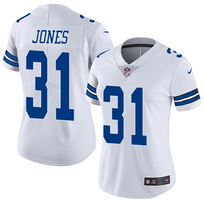 Cowboys 31 Byron Jones White Women Vapor Untouchable Limited Jersey
