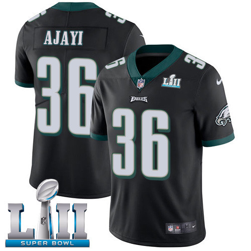 Eagles 36 Jay Ajayi Black 2018 Super Bowl LII Vapor Untouchable Player Limited Jersey