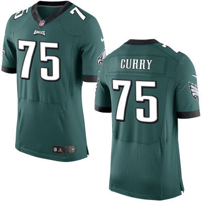 Eagles 75 Curry Vinny Green Elite Jersey