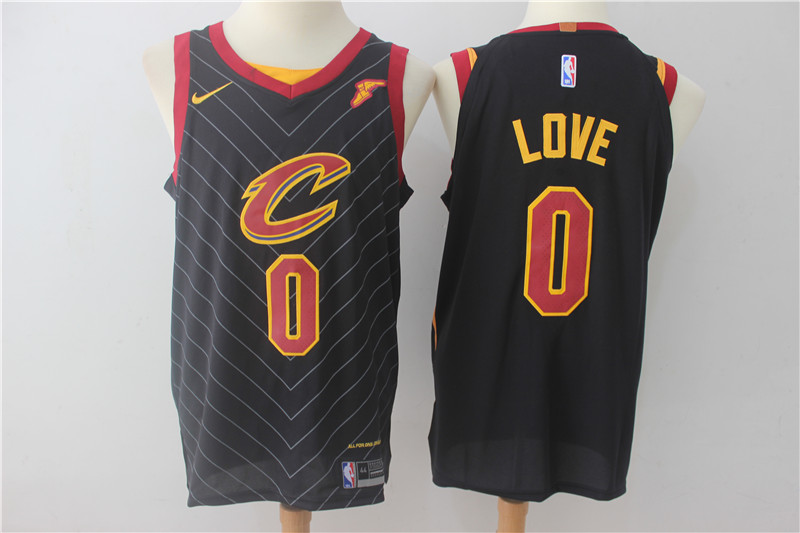 NBA Cleveland Cavaliers #0 Kevin Love Jersey 2017 18 New Season Black Jersey