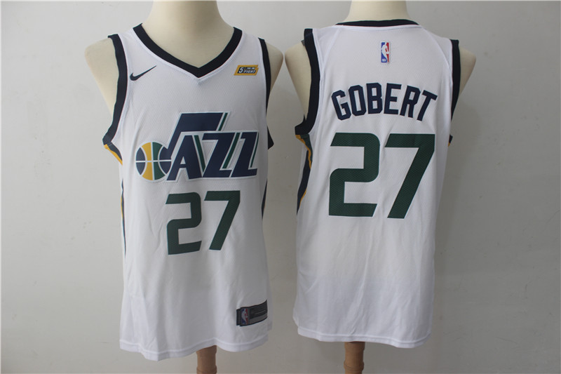  NBA Utah Jazz #27 Rudy Gobert Jersey 2017 18 New Season White Jersey