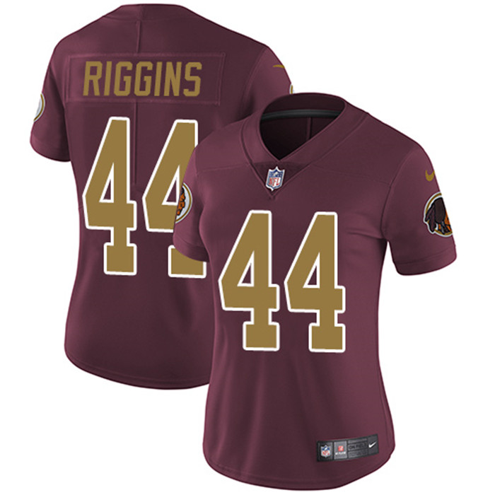 Redskins 44 John Riggins Burgundy Red Alternate Women Vapor Untouchable Limited Jersey