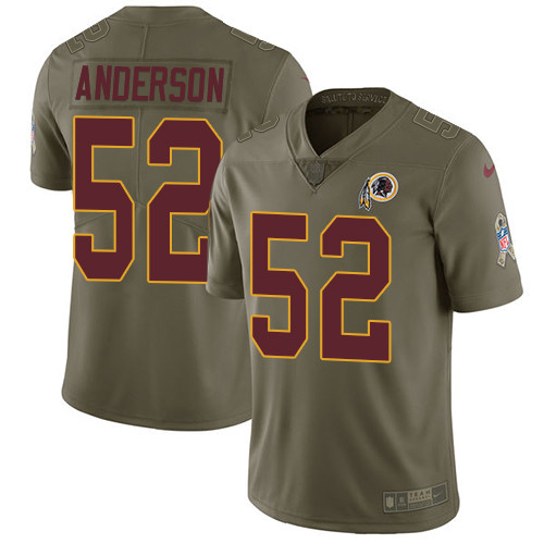 Redskins 52 Ryan Anderson Olive Salute To Service Limited Jersey