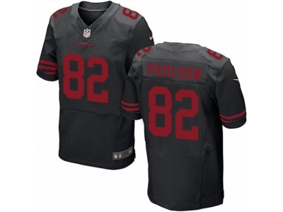 San Francisco 49ers 82 Logan Paulsen Elite Black NFL Jersey