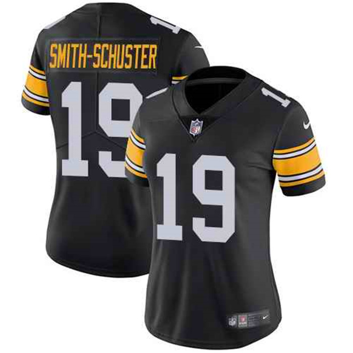 Steelers 19 JuJu Smith Schuster Black Alternate Women Vapor Untouchable Limited Jersey