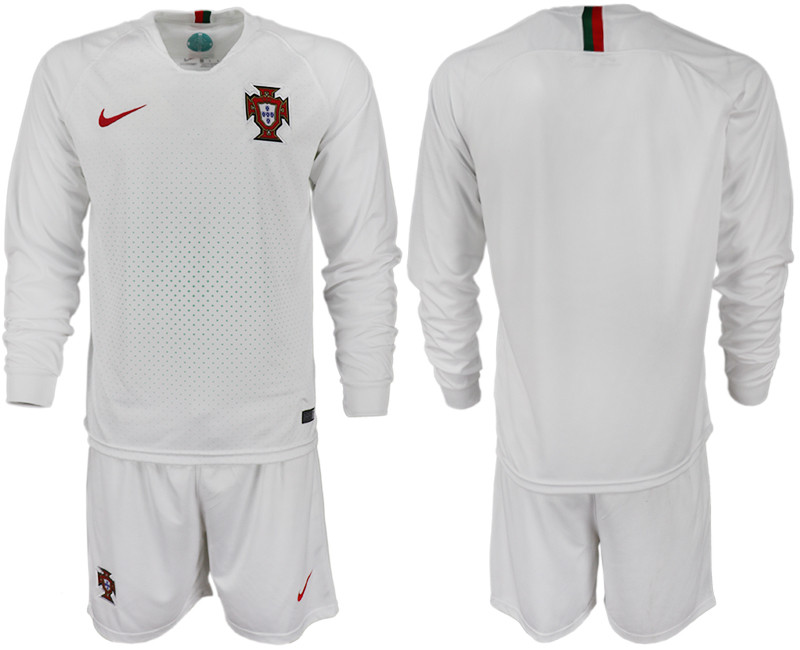 Portugal Away 2018 FIFA World Cup Long Sleeve Soccer Jersey
