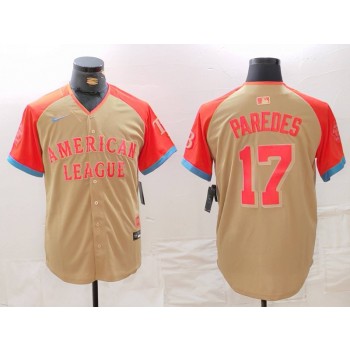 Rays 17 Paredes Cream 2024 All Star Nike Cool Base Men Jersey