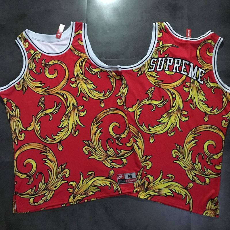 Supreme Foamposite Collection Red Basketball Jersey