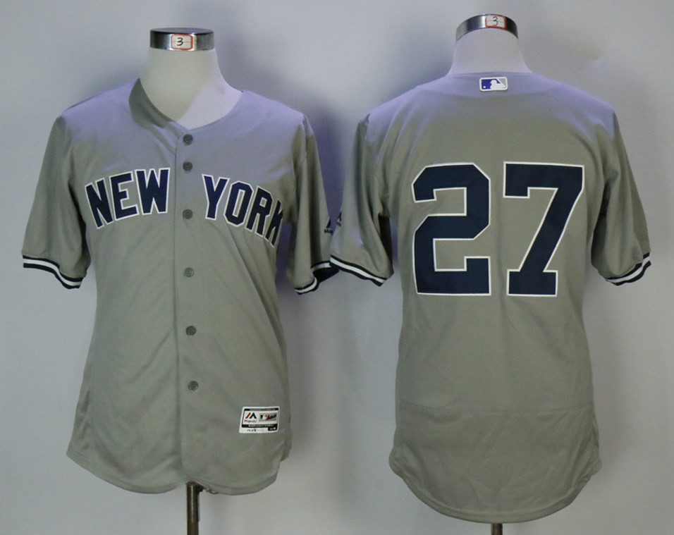 Yankees 27 Giancarlo Stanton Gray Flexbase Jersey