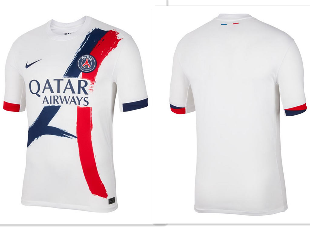Youth Nike Paris Saint Germain White Away 2025 2026 Shirt