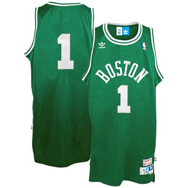 Boston Celtics #1 Walter Brown Hardwood Classics Soul Swingman Throwback Green Jersey