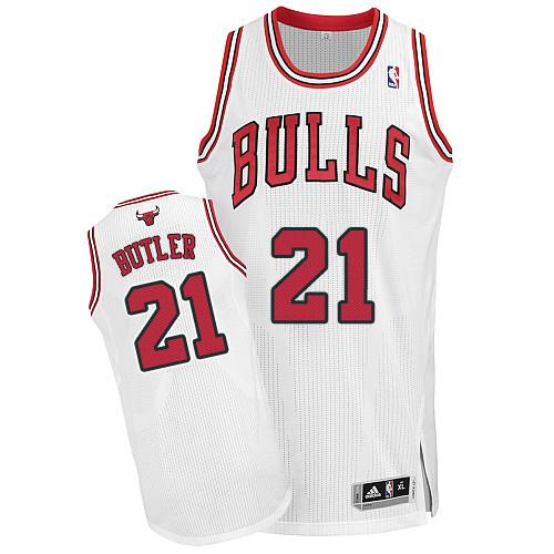 Revolution 30 Bulls #21 Jimmy Butler White Stitched NBA Jersey