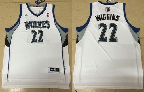 Revolution 30 Timberwolves #22 Andrew Wiggins White Stitched NBA Jersey