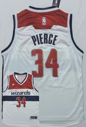 Wizards #34 Paul Pierce New White Home Stitched NBA Jersey