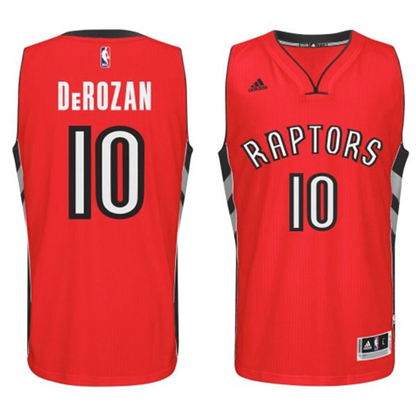 Toronto Raptors #10 DeMar DeRozan 2014 15 New Swingman Road Red Jersey