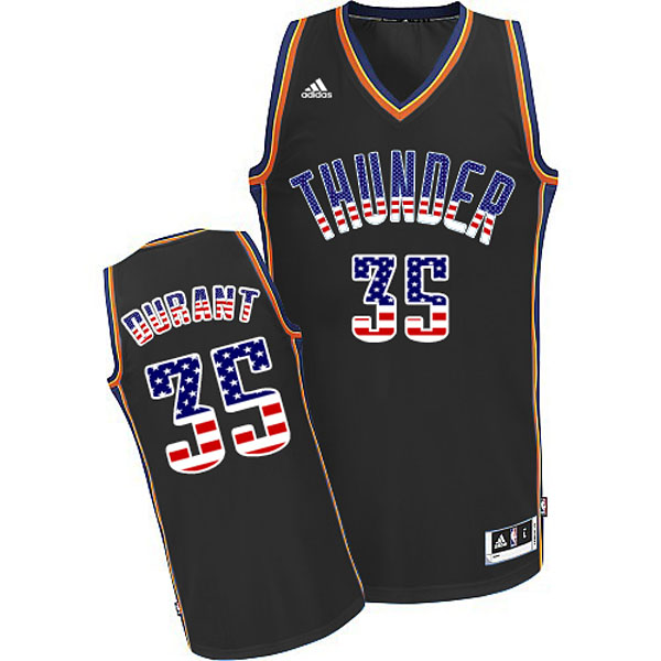 Oklahoma City Thunder #35 Kevin Durant 2015 American flag Special Editon Jersey
